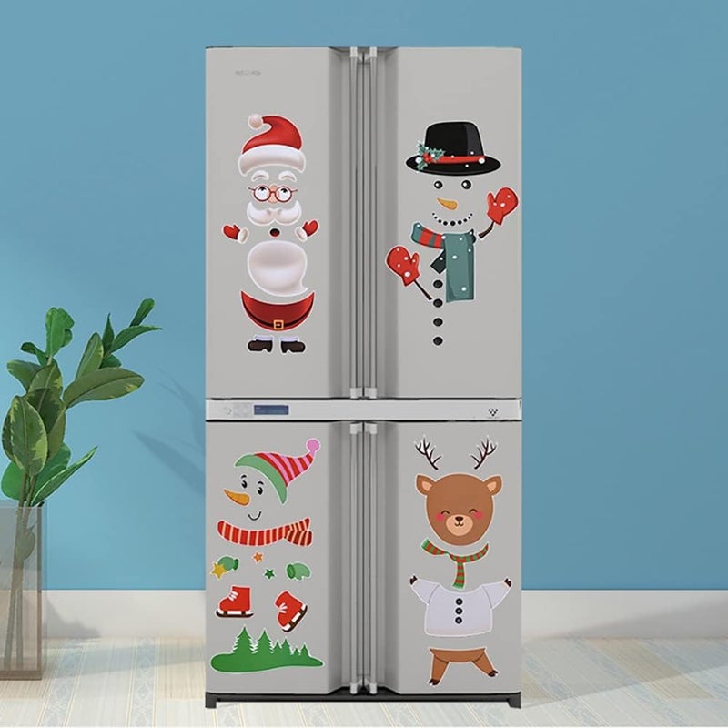 comfrt Christmas Garage Door Decorations Outdoor Snowman Wall Sticker Christmas Archway Garage Door DIY Decor Supplies (A14) - Image 1