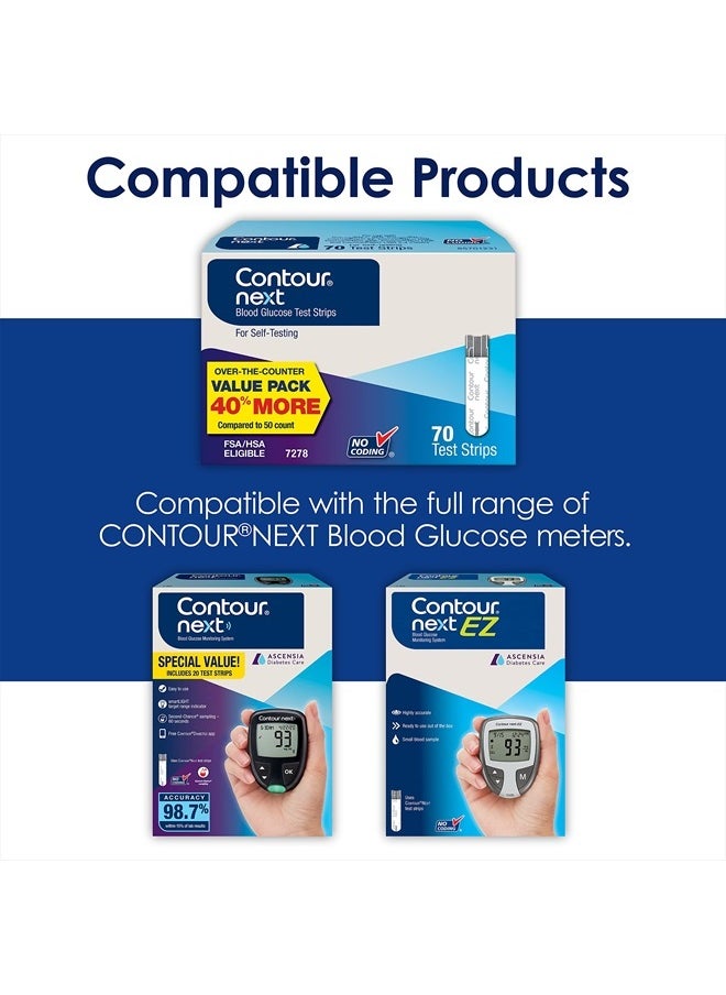 Ascensia - CONTOUR NEXT Blood Glucose Test Strips for Diabetes, 35 Count - Image 1