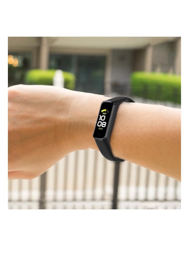 Strap Compatible for Samsung Galaxy Fit 2 for Women Men, Breathable Soft Silicone Sport Wristband Adjustable Replacement Band  - Image 3