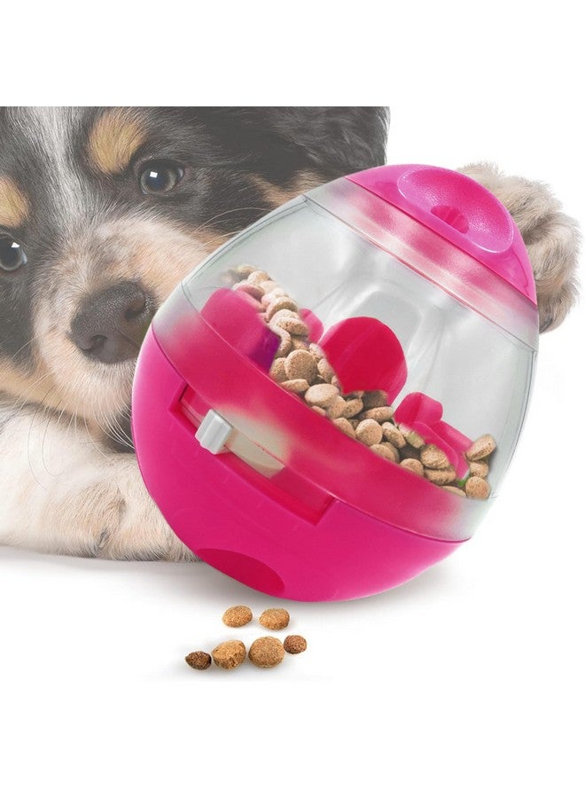 SunGrow Bunny Treat Ball, Boredom Buster Ends Naughty Chewing And Bloat, Encourages Exercise, Interactive Puzzle Feeder Ideal For Puppy, Small Dogs, Pocket Pet, Rabbits, Rats, And Hamsters (Pink) - Image 1