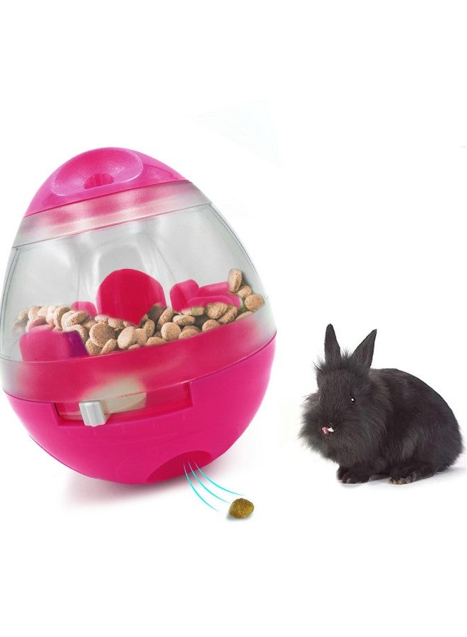 SunGrow Bunny Treat Ball, Boredom Buster Ends Naughty Chewing And Bloat, Encourages Exercise, Interactive Puzzle Feeder Ideal For Puppy, Small Dogs, Pocket Pet, Rabbits, Rats, And Hamsters (Pink) - Image 3