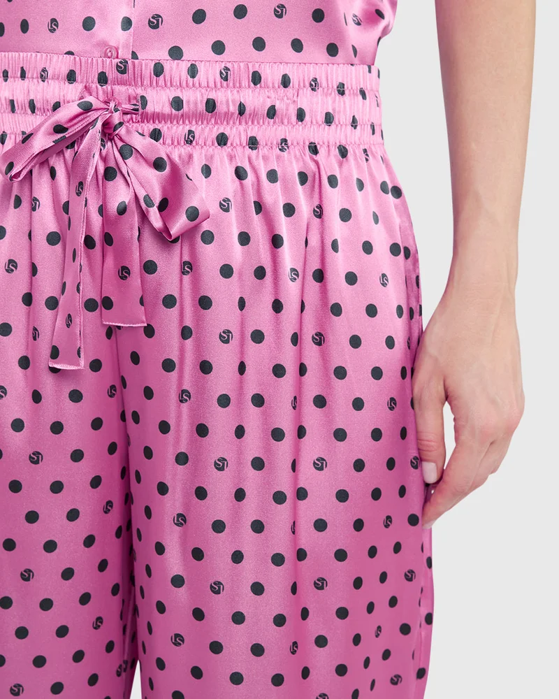 La Senza La Senza Sleep Unlined Printed Satin Drawstring Pant