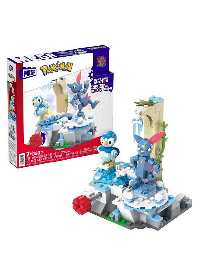 MEGA - Pokémon Action Figure Building Toys Piplup And Sneasel - Image 1