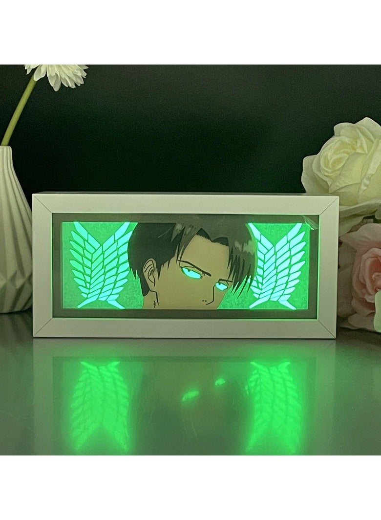 General Paper Sculpture Lantern, Attack on Titan Soldier Commander multi-color RGB remote control paper sculpture lantern, anime peripheral night light, gift for anime fans and children  - Image 4