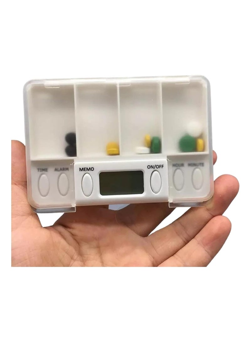 Generic 1pcs Pill Organizer with LCD Digital Pill Box Timer with Electric Alarm Medicine Pill Case Medicine Storage Box Pill Container Gift  - Image 1