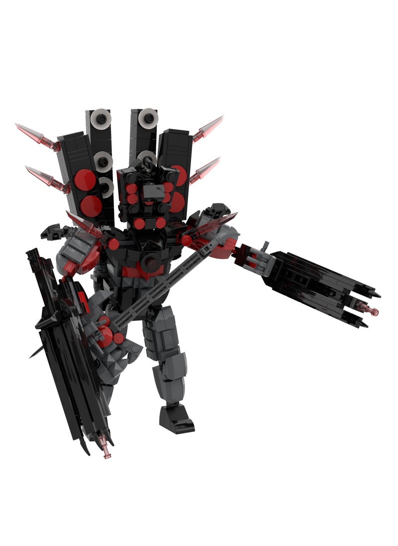 General Man Toy Building Blocks 628 Pcs Waraxe Guitar Audio King Toy Ideas Toys Battle Horror Game Model Ideas Toys Gifts For Adult And Kids  - Image 3