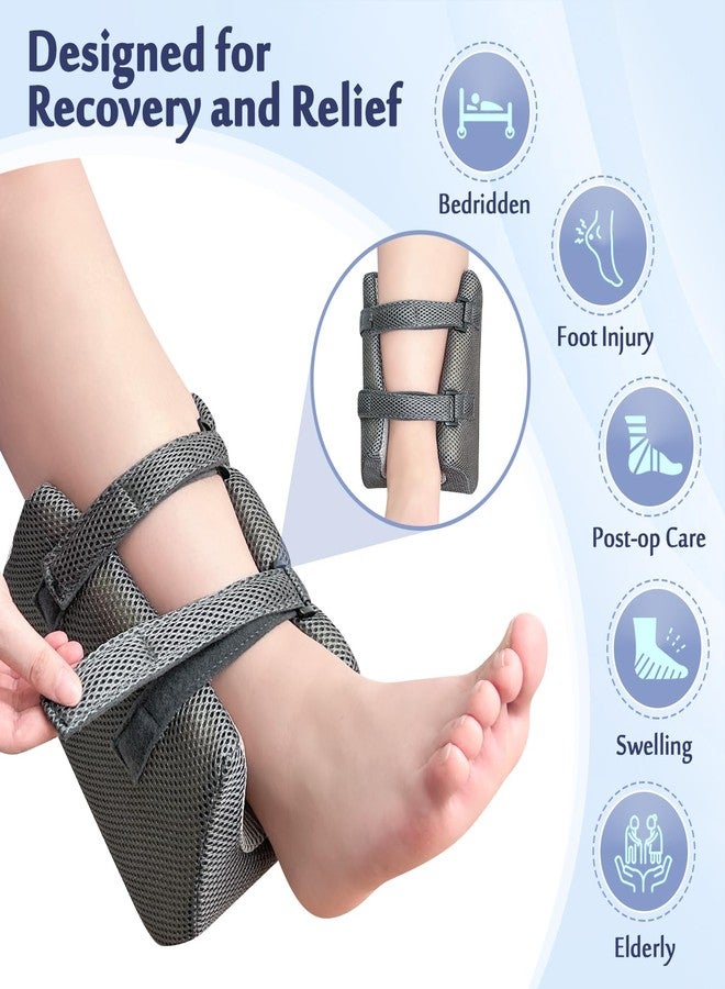 Mybow Ankle Pillow for Sleeping, Foot Elevation Pillows for Swelling, Blood Circulation & Pressure Sores Heel Protectors, Foam Leg Support Pillows for After Surgery, Foot Injured Wedge Pillow - Image 3