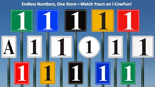 i-CowFun Premium Aluminum Number Signs 9, Metal 12" X 8" Numbered Signs Outdoor for Parking Lots, Floor, Dock, Court, Aisle, Field, High Visibility, No Fade, Weather-resistant - Image 5