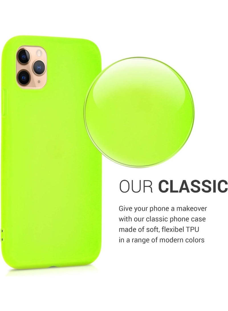 iPhone 11 Phone case, Silicone Ultra Slim Case with Full Body Shockproof Protection Cover Anti-Scratch Microfiber Lining for iPhone 11 Pro MAx with Comfortable Grip, , (Neon Yellow) - Image 4