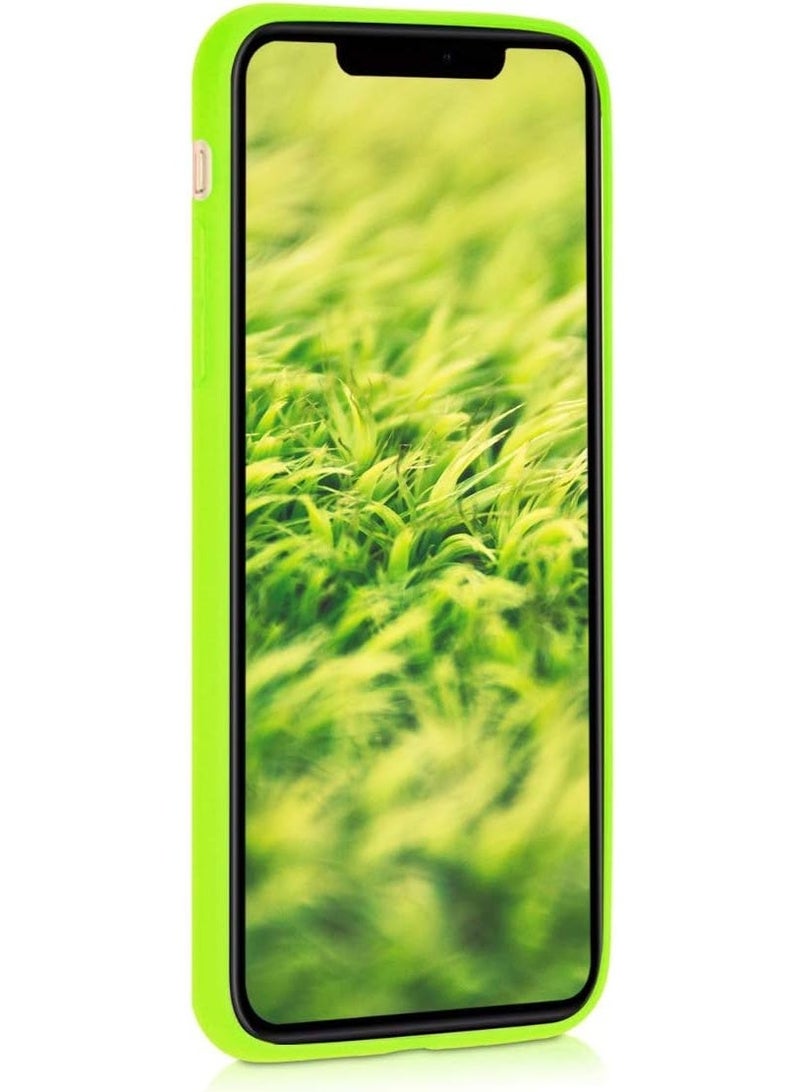 iPhone 11 Phone case, Silicone Ultra Slim Case with Full Body Shockproof Protection Cover Anti-Scratch Microfiber Lining for iPhone 11 Pro MAx with Comfortable Grip, , (Neon Yellow) - Image 3