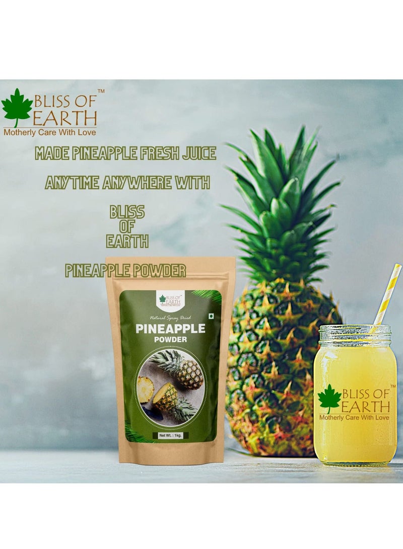 بليس اوف ايرث مسحوق الأناناس 200g رذاذ طبيعي مجفف للعصائر المربى الكعك الآيس كريم والمشروبات - Image 2