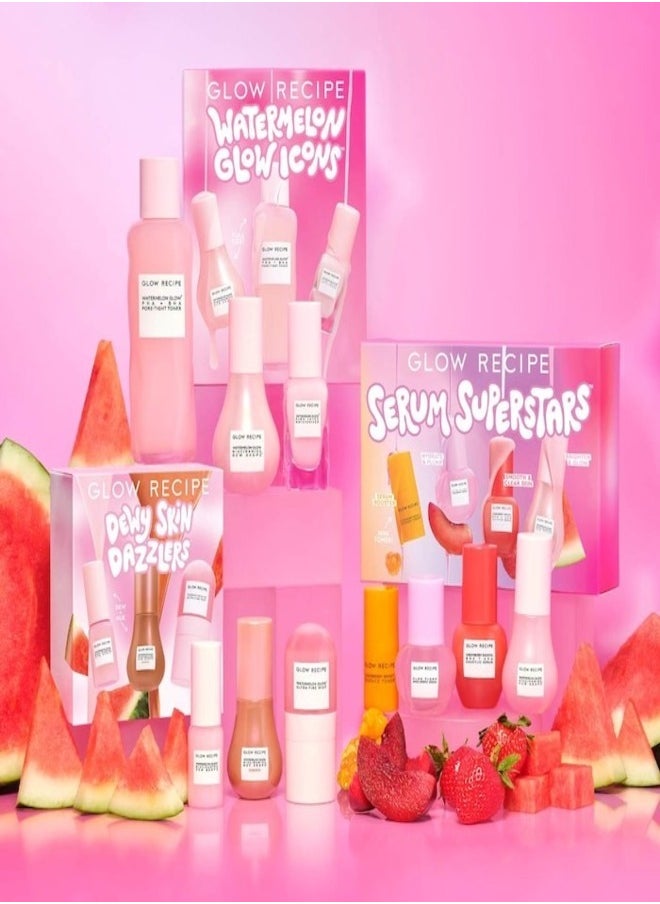 Glow Recipe Dewy Skin Dazzlers Kit – Hydrating & Brightening Mini Skincare Set with Watermelon, Plum, and Avocado – Clean, Vegan, and Cruelty-Free - pzsku/Z56B96071A9BFA1A36859Z/45/_/1732725408/b0045ff0-cd1a-404a-b67f-6bd9c743dc21