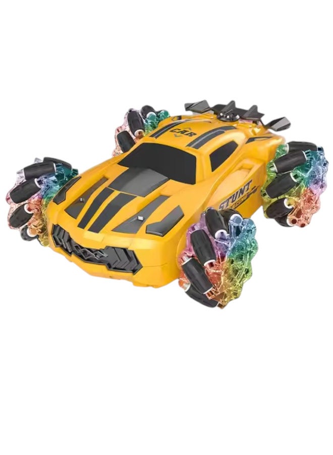 Remote Control Toy Car, Yellow - Image 2