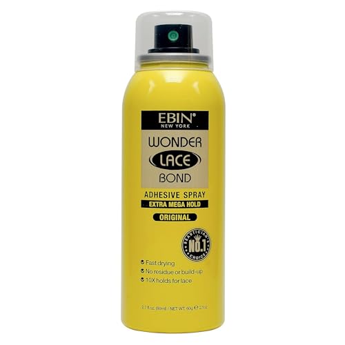 EBIN NEW YORK بخاخ لاصق وندر لايس بوند الأصلي من إيبي إن نيويورك - تثبيت إضافي فائق 6.08 أونصة سائلة / 180 مل | للاستخدام اليومي، سريع الجفاف، بدون بقايا، بدون تراكم، تثبيت طوال اليوم، تركيب سهل يومي للشعر المستعار - Image 1
