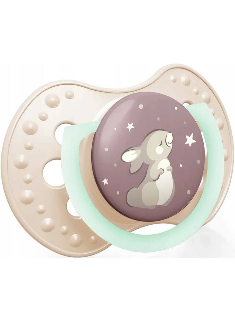 LOVI Night & Day Silicone Dynamic Soother 6-18m Girl x2 - Image 3
