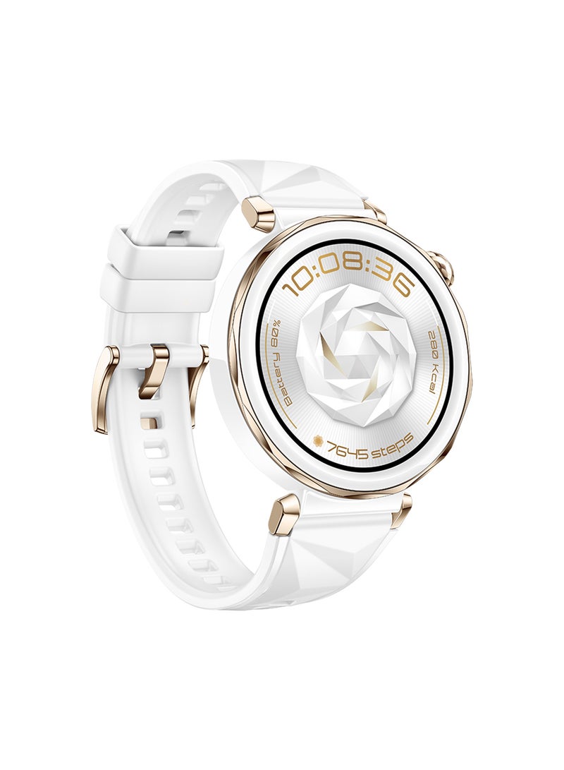 HUAWEI Watch GT 5 Pro 42mm Smartwatch, Sharp-Edged Design Watch, up to 7 Days Battery Life, Pro-level Sports, Health Tracking, Compatible with iOS and Android White Fluroelastomer - Image 2