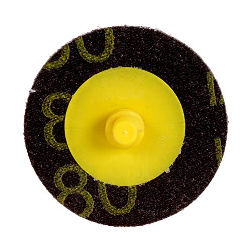 Cubitron Roloc Disc 361F - 80 Grit Aluminum Oxide Grinding and Blending Disc - For Disc Sanders - Roloc Quick Change - Water Resistant YF-Weight Backing - 2" - Image 1