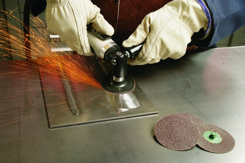 Cubitron Roloc Disc 361F - 80 Grit Aluminum Oxide Grinding and Blending Disc - For Disc Sanders - Roloc Quick Change - Water Resistant YF-Weight Backing - 2" - Image 5