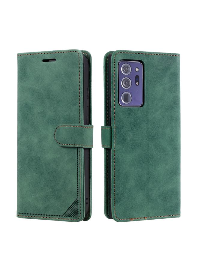 اس-توب جراب لهاتف Samsung Galaxy Note20 Ultra Skin Feel مضاد للسرقة مع فرشاة أفقية من الجلد - Image 2