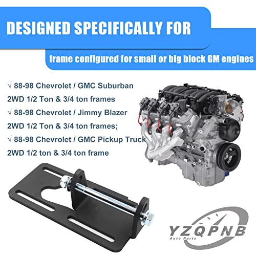 YZQPNB محامل تحويل YZQPNB LS متوافقة مع شاحنة شيفروليه GMC 1973-1987 مربع الجسم 1988-1998 OBS LS1 2WD صغيرة كتلة LS تبديل محولات عالمية مع صواميل وحشوات ومجموعة براغي - Image 2