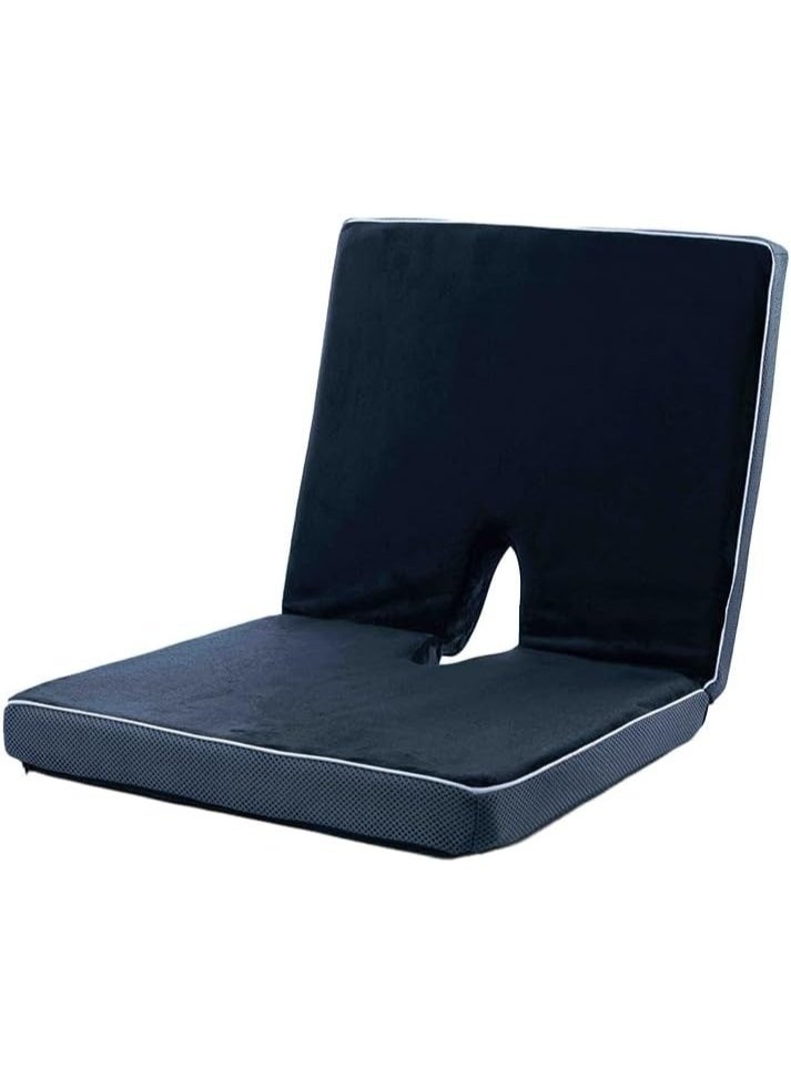 Foldable Seat Cushion with Memory Foam Support for Office Chair, Car Seat and Gaming Chair, Ergonomic Design for Sitting Comfort and Back Support - Image 3