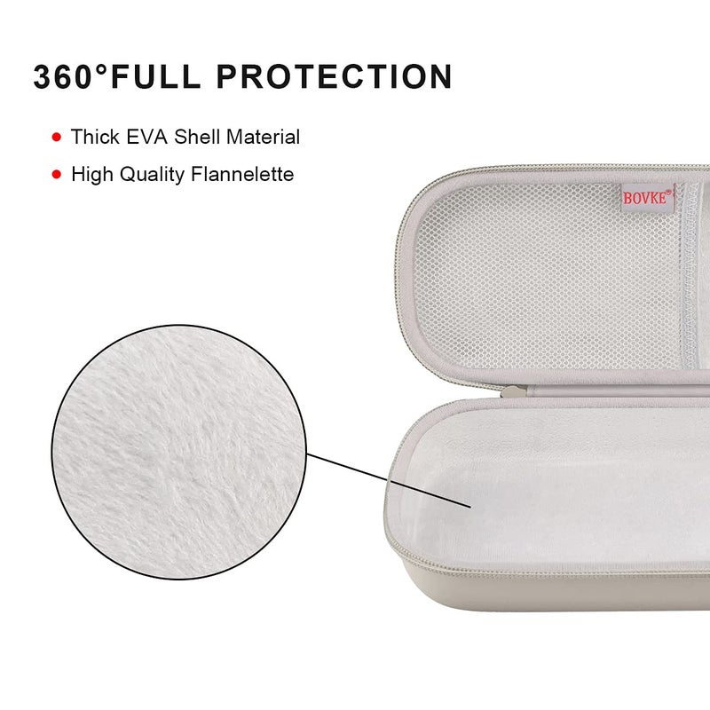 BOVKE Travel Carrying Case Compatible with 3M Littmann Classic III, Lightweight II S.E, MDF Acoustica Deluxe Stethoscopes - Extra Room for Medical Scissors EMT Trauma Shears and LED Penlight, Grey - Image 4