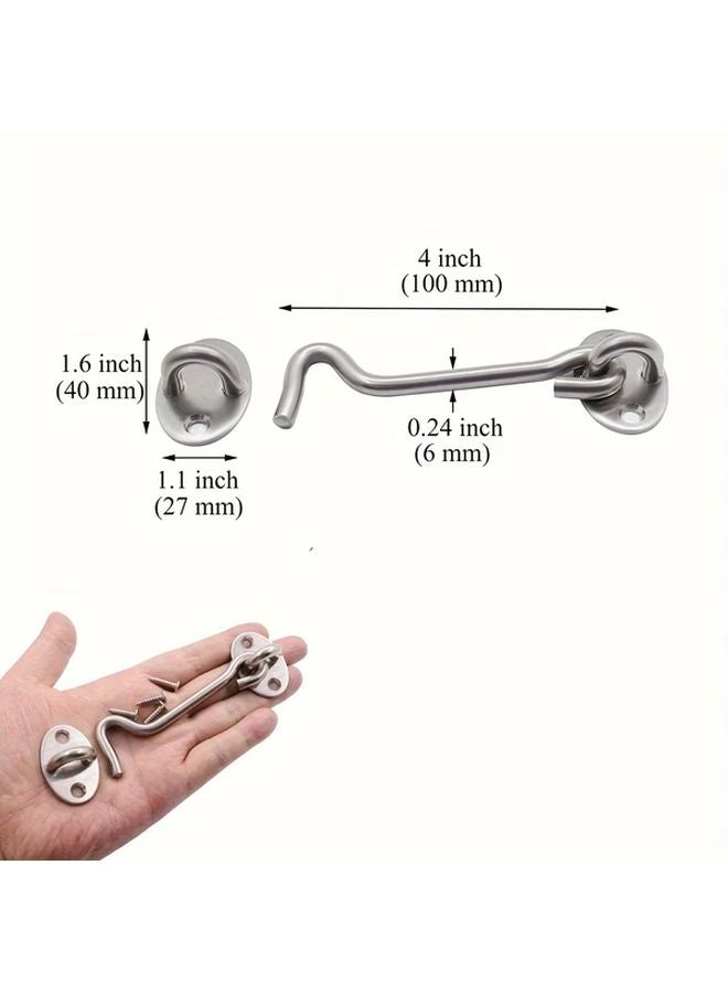 3 Inch Stainless Steel Barn Door Lock Heavy Duty Gate Latch With Screws 1pc - Image 3
