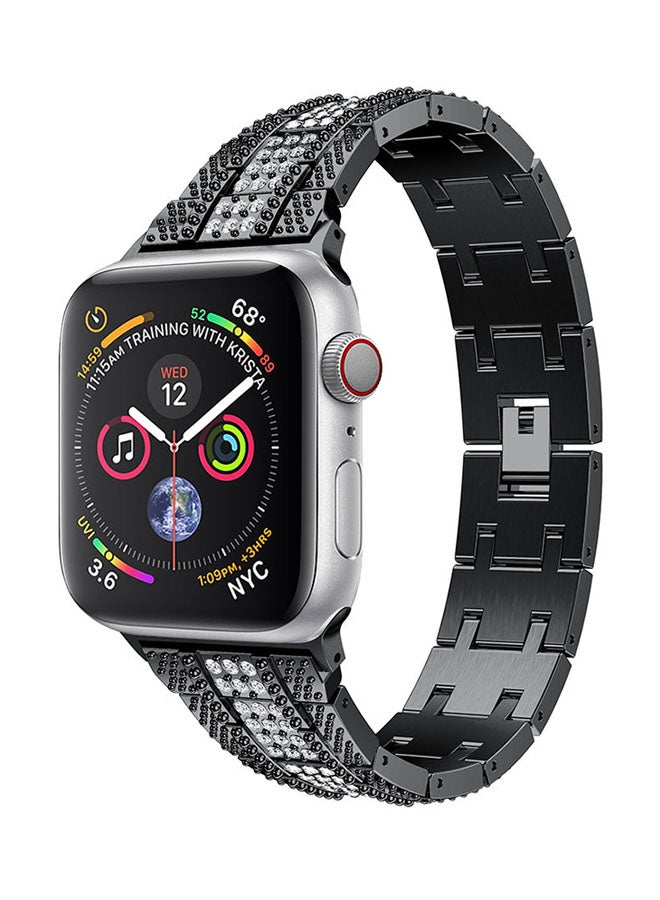 Voberry Replacement Band For Apple Watch Series 4 44mm Black - Image 4