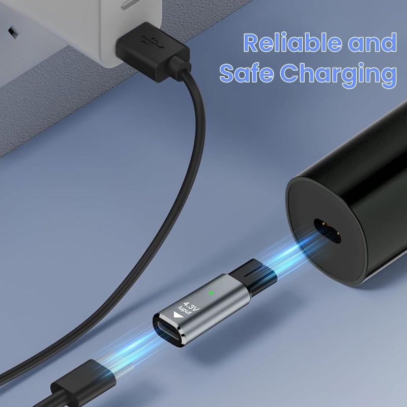 ELEPHANTBOAT 4.3V USB-C Charger Adapter Compatible with Philips Norelco OneBlade QP2520, Type-C Fast Charging Power Supply Replacement for Shaver, No Cable Included - Image 4