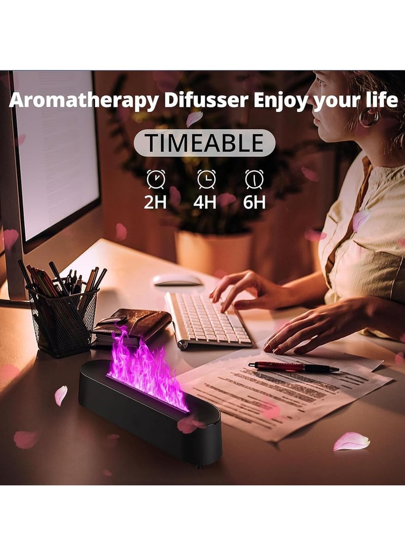 Electric Diffuser Essential Oil Diffuser, Aromatherapy Humidifier with Color LED Light, Comes with Remote Control, Automatic Shut-Off without Water, Suitable for Living Room and Bedroom