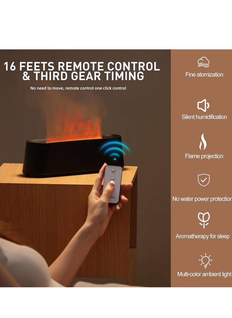 Electric Diffuser Essential Oil Diffuser, Aromatherapy Humidifier with Color LED Light, Comes with Remote Control, Automatic Shut-Off without Water, Suitable for Living Room and Bedroom
