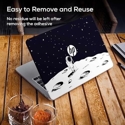 Inkykart Pattern H8 Top+Wrist Pad Vinyl Laptop Skin/Sticker/Cover for 15 to 15.6 Inches Laptops Laminated-Removable-HD Quality Compatible for Hp.(15x10 Inches) - Image 4