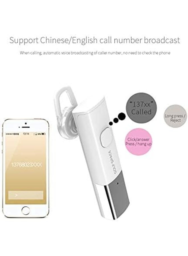 GOLF SPACE ST-02 Bluetooth V4.1 Handsfree In-Ear Headset with Noise Cancelling for Business - Image 2