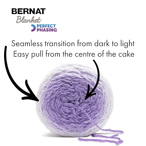 Bernat Blanket Perfect Phasing Fuchsia Cake Yarn - 2 Pack of 10.56oz/299.37g - 100% Polyester - #6 Super Bulky - 220 Yards for Knitting, Crocheting, Crafts & Amigurumi - Image 4