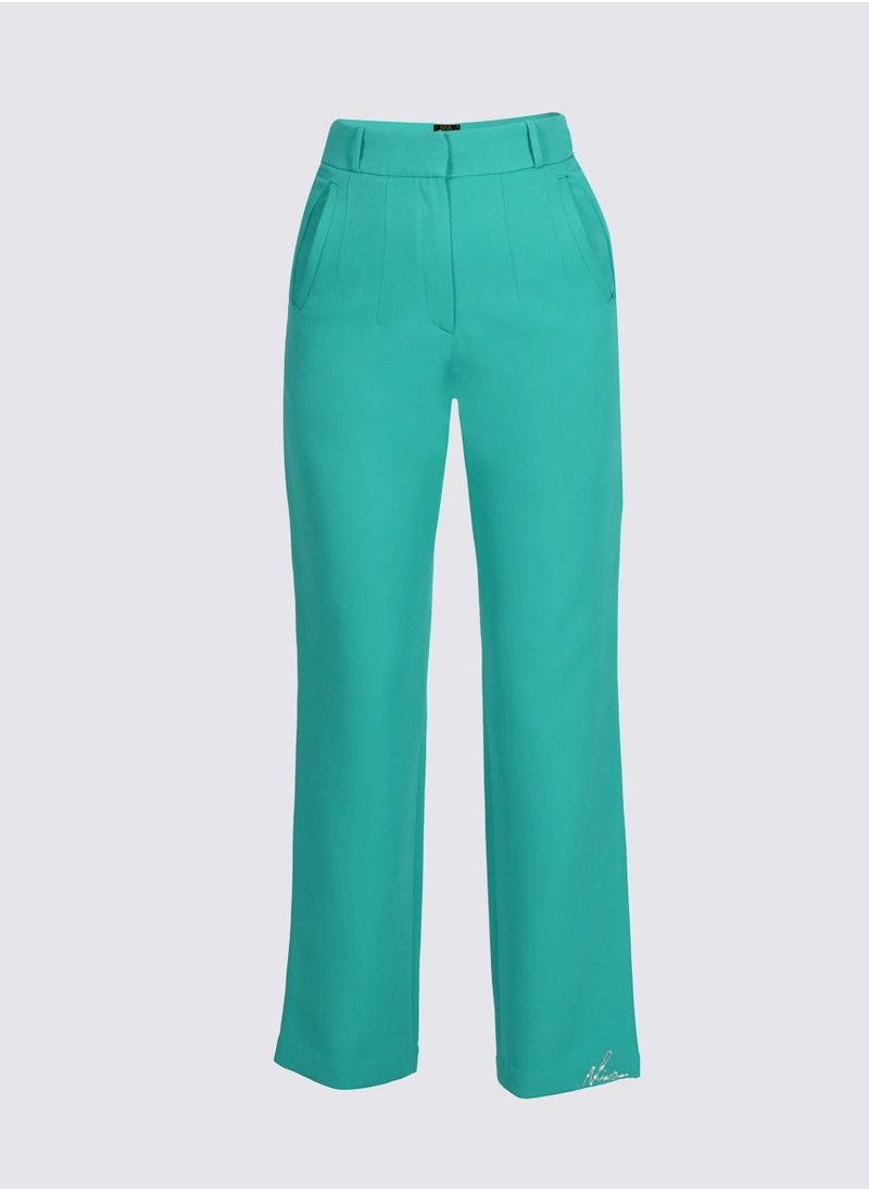 NIVA FASHION HOUSE - Plumeria - Pin Tucks Narrow Hem Pants - Image 1
