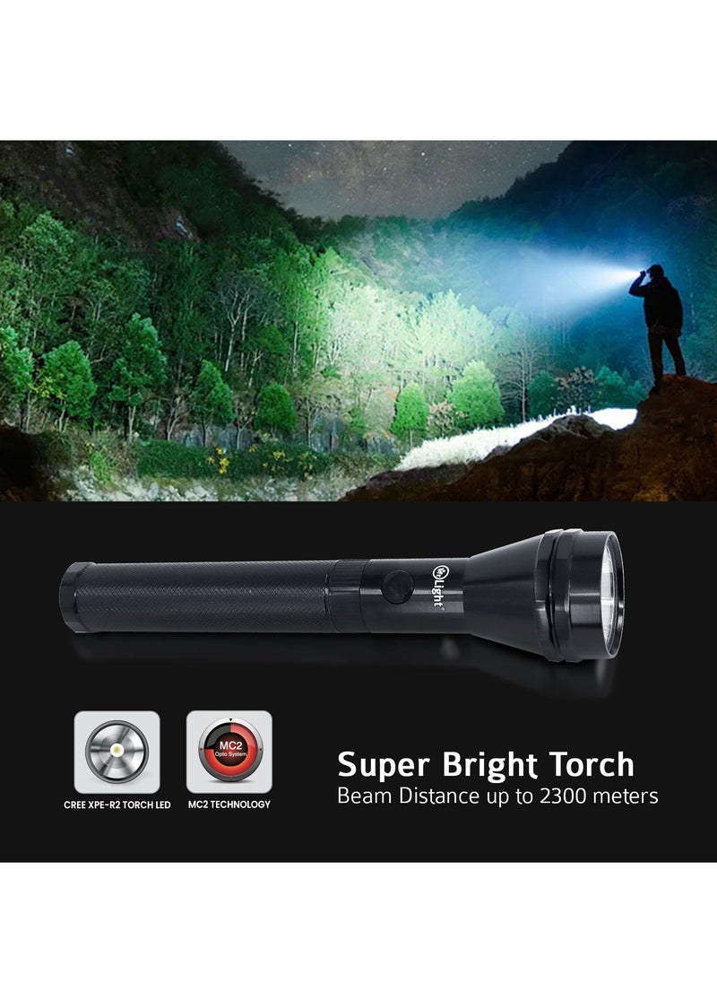Mr. Light - 5 Pieces Rechargeable LED Flash Light Operating Time 3 Hours Continuously Coverage 2300 Meters Water Resistant Corrosion Resistant And Durable - Image 1
