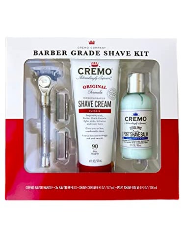cremo Cremo Barber Grade Shave Kit White 