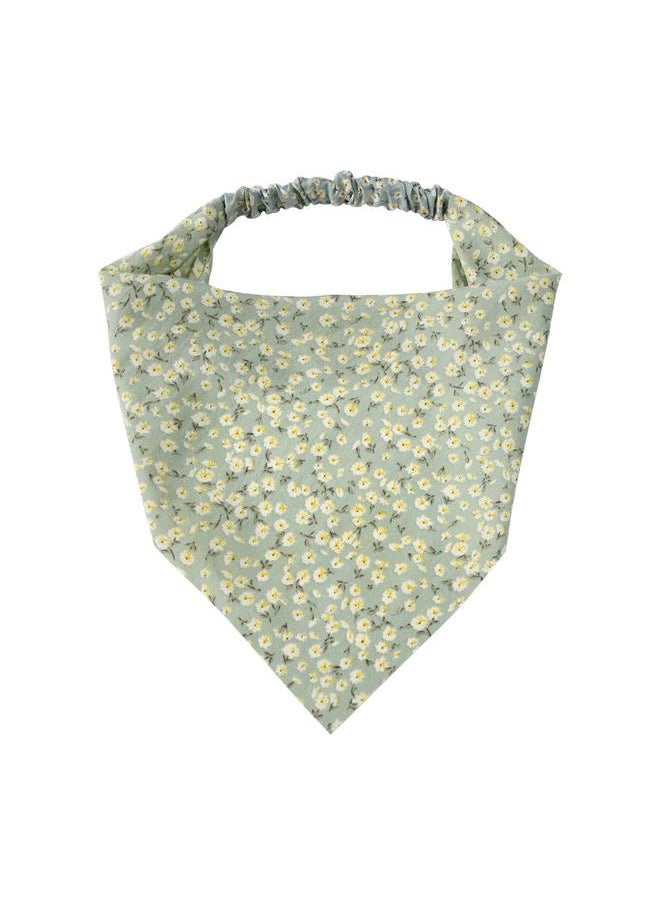 yongsheng 5PCS Floral Elastic Hair Scarf Headband  Chiffon Head Kerchief Headband Floral Hair Scarves /Hair Clips Hair Bandanas  - Image 1