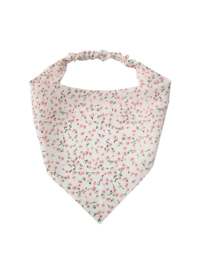 yongsheng 5PCS Floral Elastic Hair Scarf Headband  Chiffon Head Kerchief Headband Floral Hair Scarves /Hair Clips Hair Bandanas  - Image 3