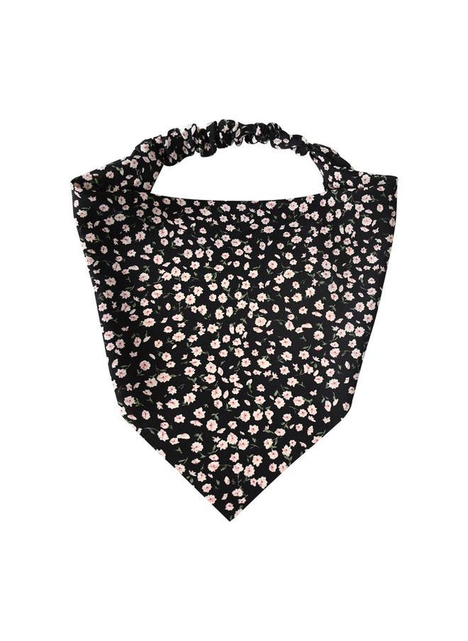 yongsheng 5PCS Floral Elastic Hair Scarf Headband  Chiffon Head Kerchief Headband Floral Hair Scarves /Hair Clips Hair Bandanas  - Image 5