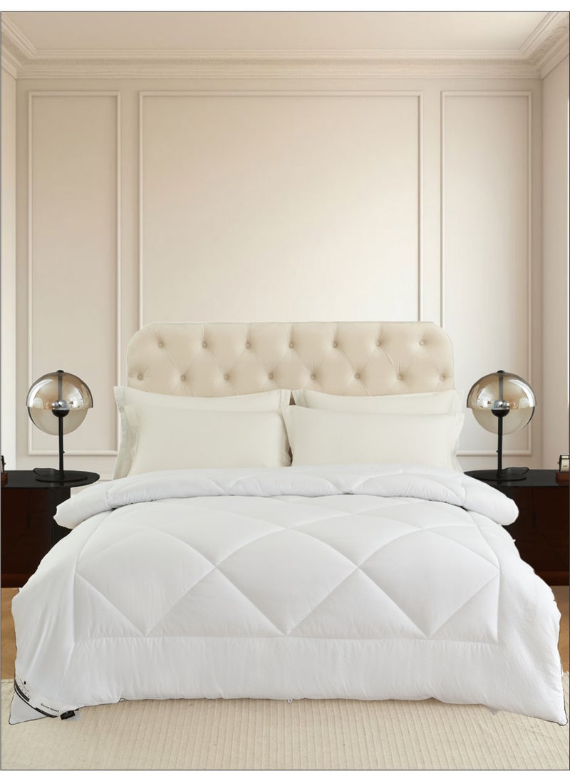 Donetella Comforter Duvet Insert –Size 240x260 cm – All Season Quilt with 350 GSM Soft Luxury Down Alternative Filling – Diamond Quilted for Double Bed  - Image 2