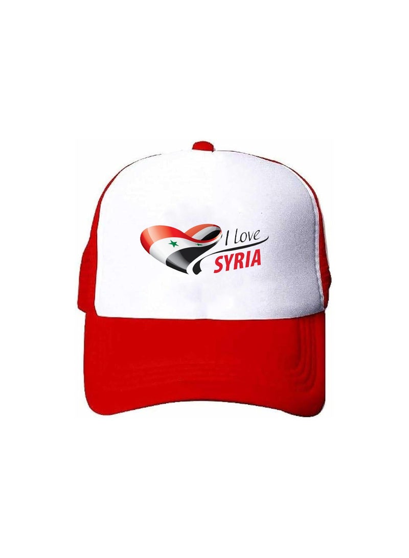 PRINTSHOP4ME Syria Mesh Cap With Plastic Closure For Men And Women–Perfect For Sports,Outdoor Activities And Casual Wear–Great Gift For Sports Fans And Events  - Image 1