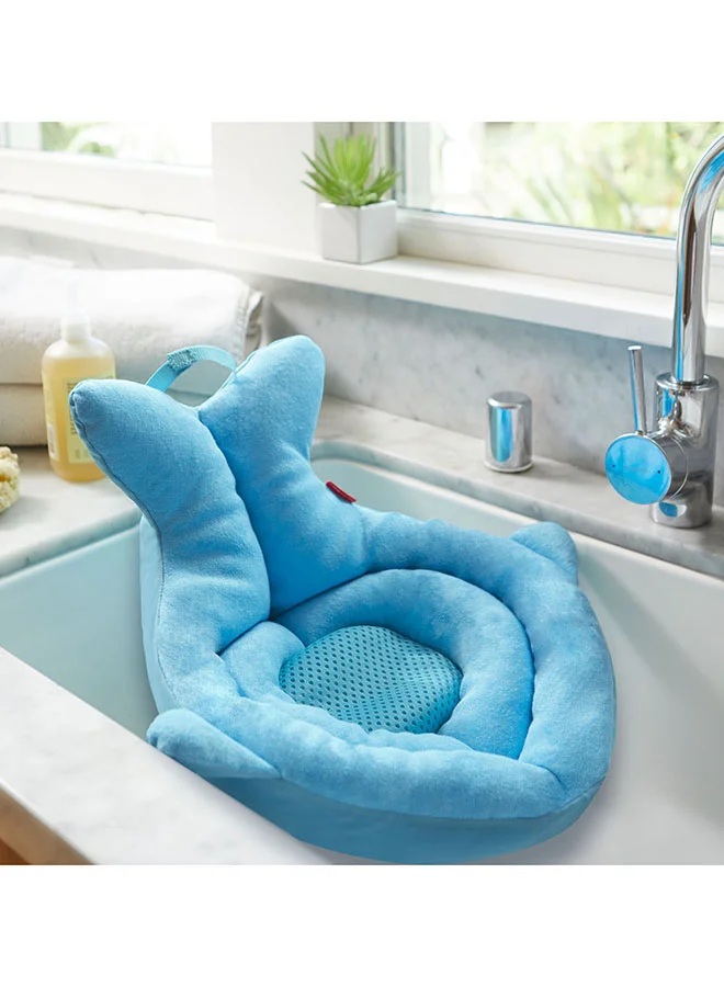 Skip Hop Baby Bath Tub, Newborn Softspot Sink Bather, Moby - Blue