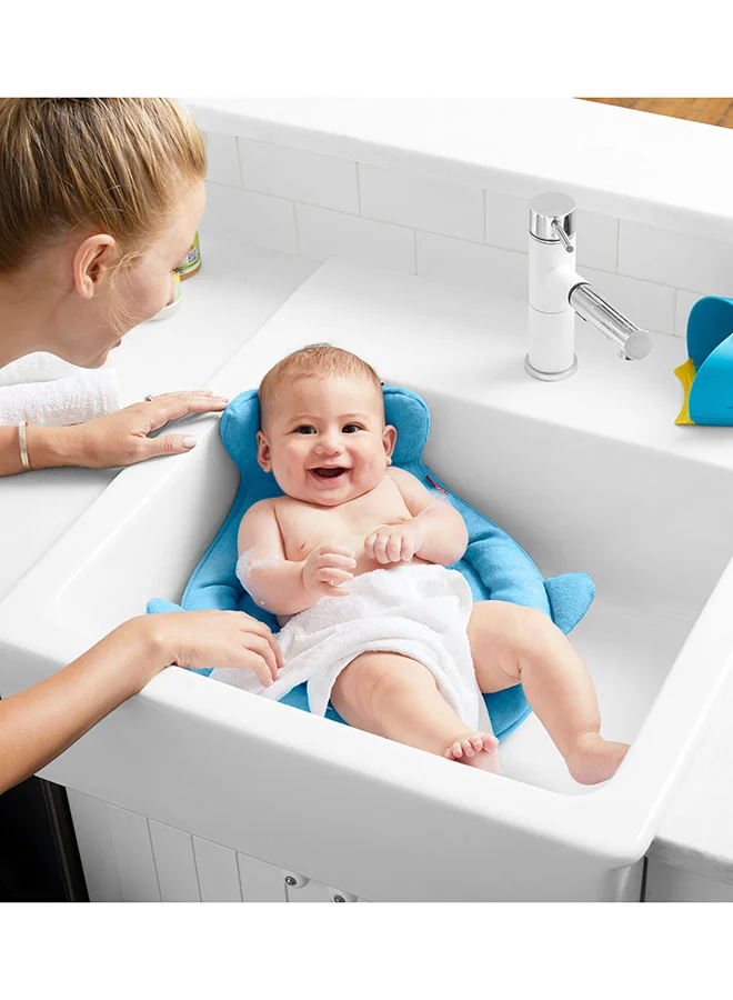 Skip Hop Baby Bath Tub, Newborn Softspot Sink Bather, Moby - Blue