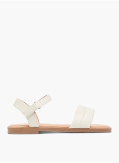 Flora Bella By Shoexpress Girls Solid Sandals With Hook And Loop Closure  - Image 1