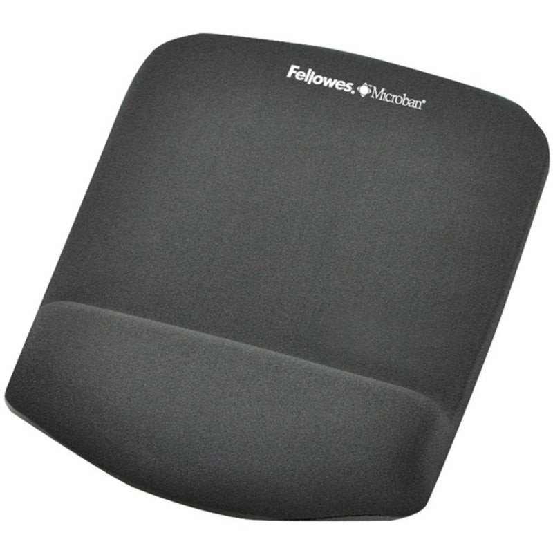 Fellowes PlushTouch Foam Mouse Pad Wrist Support with MICROBAN - Graphite (9252201) - Image 1