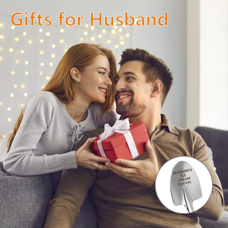 XINNK Valentines Day Gift for Husband,Gifts for Husband from Wife Birthday Christmas,Funny Husband's Ice Cream Shovel Scoop, Men's Anniversary Christmas, Valentines,Cool Birthday Gifts for Him - Image 3