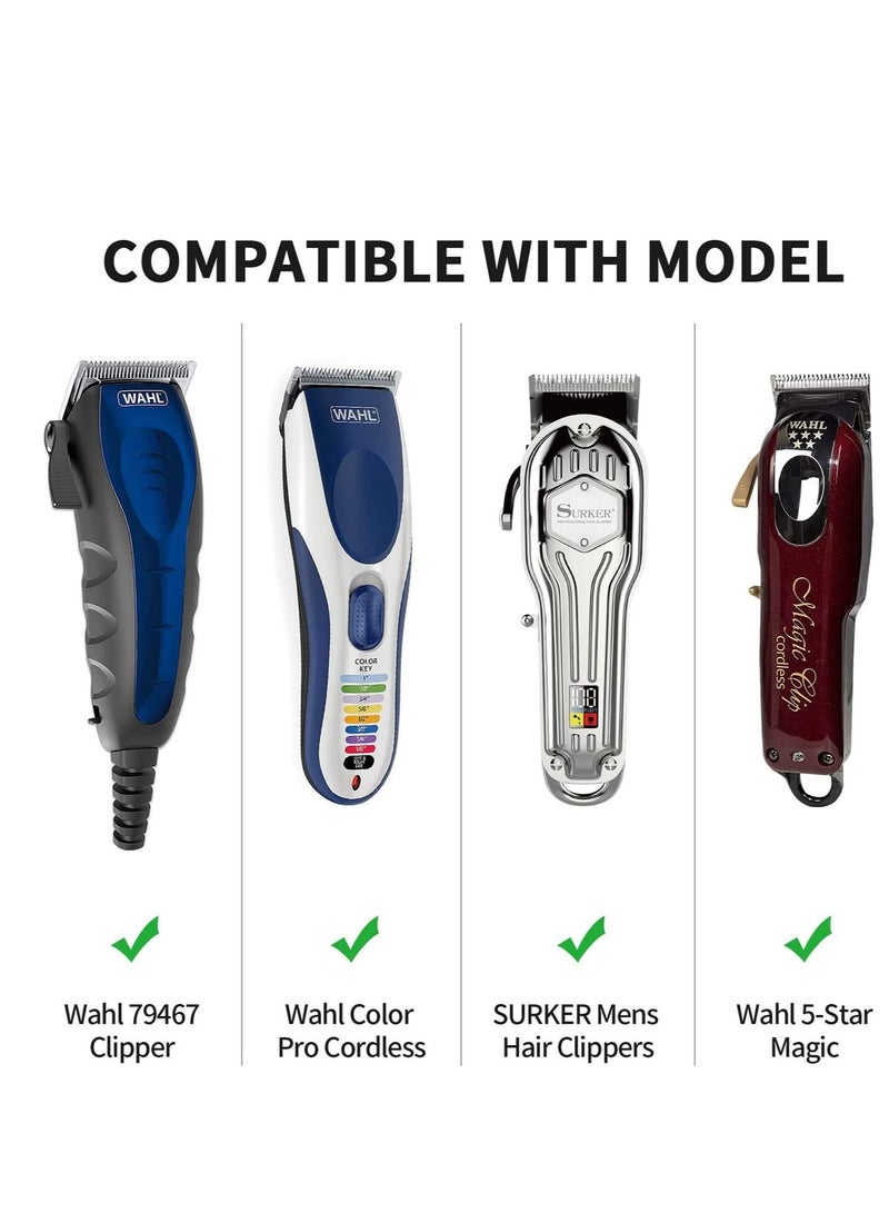 SYOSI Professional Hair Clippers Guards Guide Attachments Combs Hair Clipper Cutting Guides Combs with Metal Clip from 1 16 Inch to 1 Inch Compatible with Most Hair Clippers Trimmer Pack of 8 - Image 2