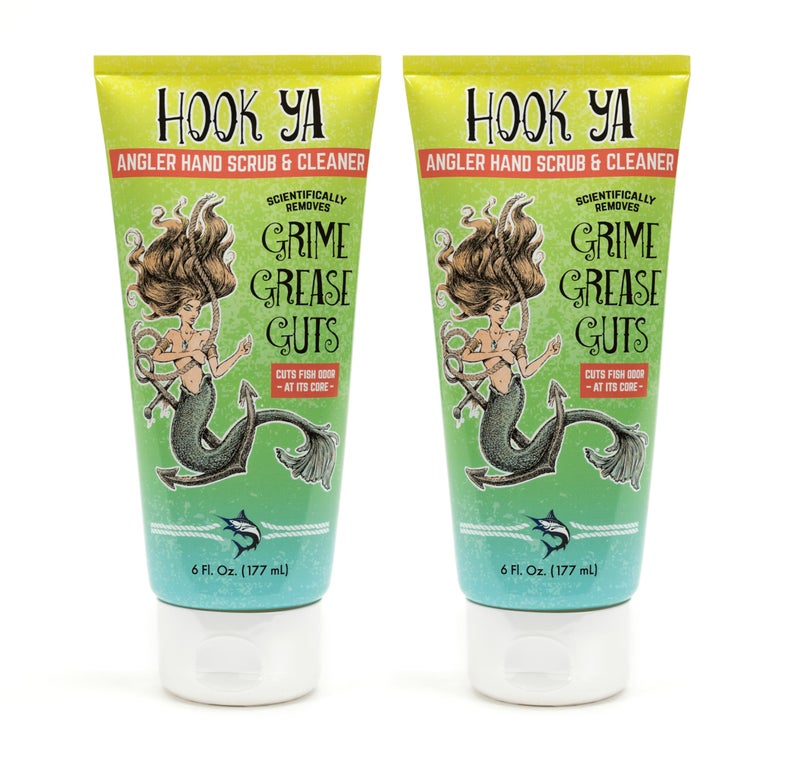Hook'Ya Hook Ya Angler Fishy Hands Deodorizer Gifts for Men Gifts for Fishermen Gifts for Mechanics Gifts for Gardenrs Cleaner Degreaser 6oz 2 Pack 12oz Total