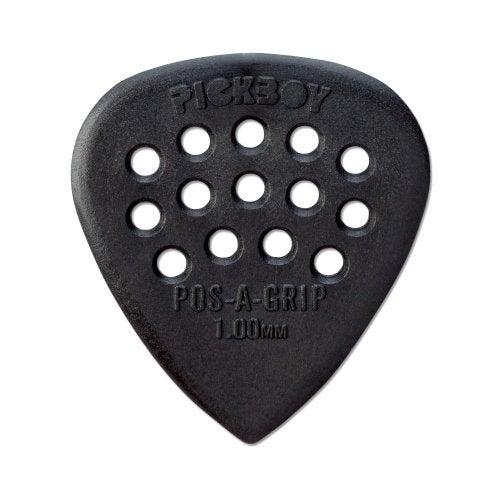 Pickboy PB37P100 Pos-A-Grip Guitar Picks, Black, Carbon/Nylon, 10 Picks - Image 4